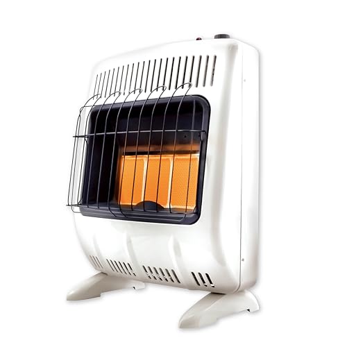 Mr. Heater MHVFRD20LPT 18,000 BTU Vent Free Radiant Propane Heater For Cold Rooms, Additions, Sun Rooms & Cabins - White