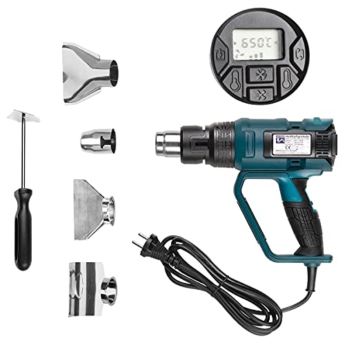 Professional hot air gun (blower/dryer) 50-650°c with LCD digital display. 2000 watts