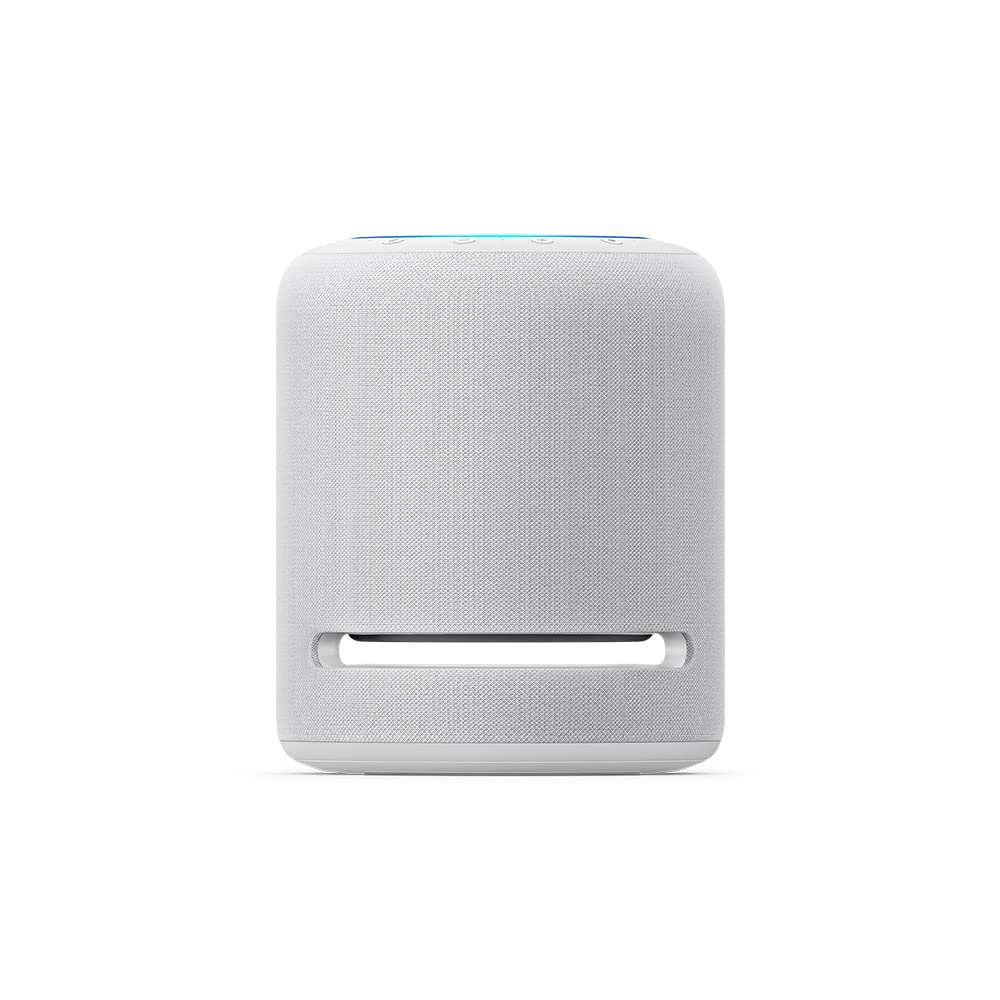 Amazon Echo Studio (newest model), Our best-sounding Alexa speaker, Perfect for living rooms, family rooms, and other large spaces, Glacier White