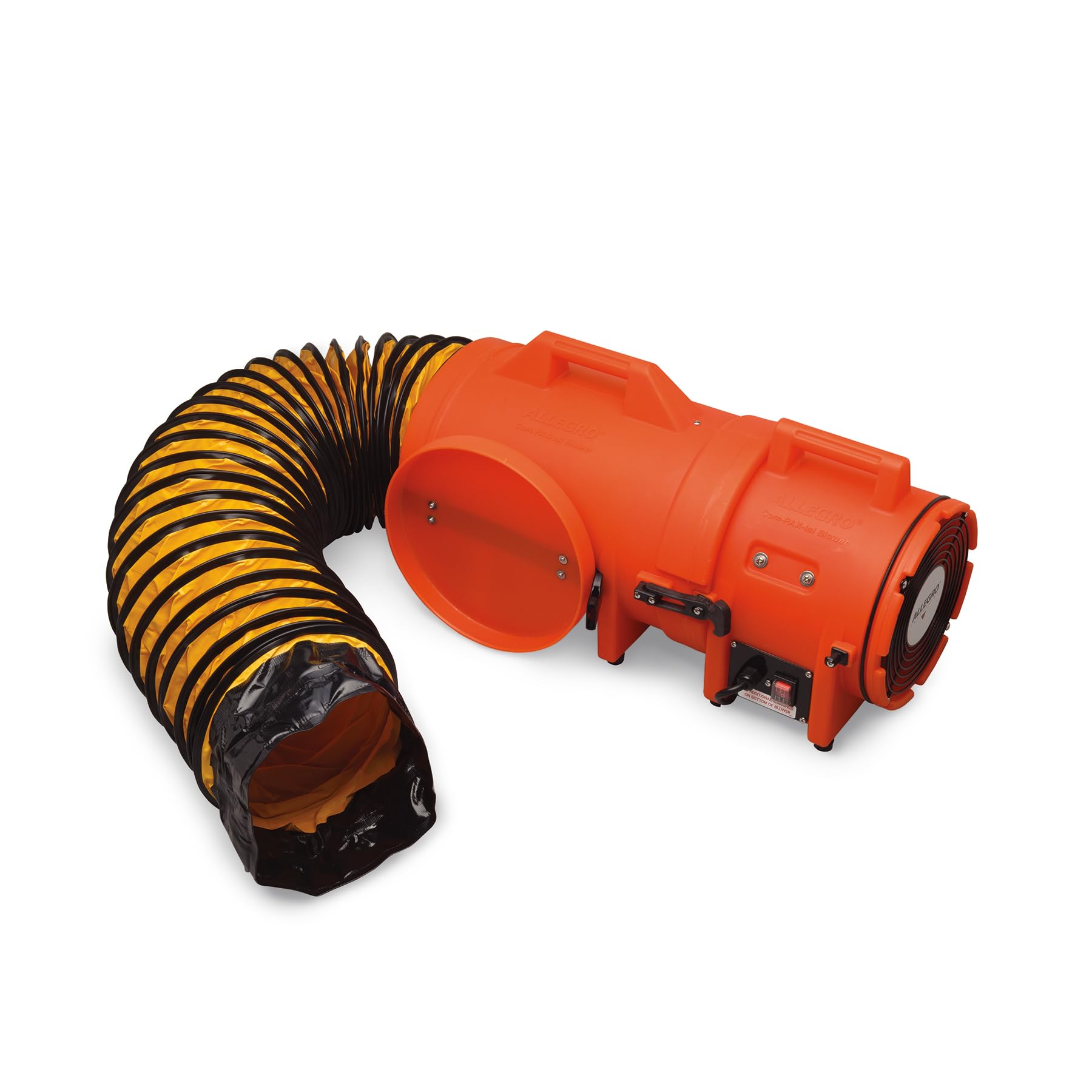 Allegro Industries-9533-15 32" X 13 12" X 14 12" 831 cfm 13 hp 115 VAC 3 A Motor Polyethylene Com-Pax-Ial Blower with Canister and 8" X 15' Duct