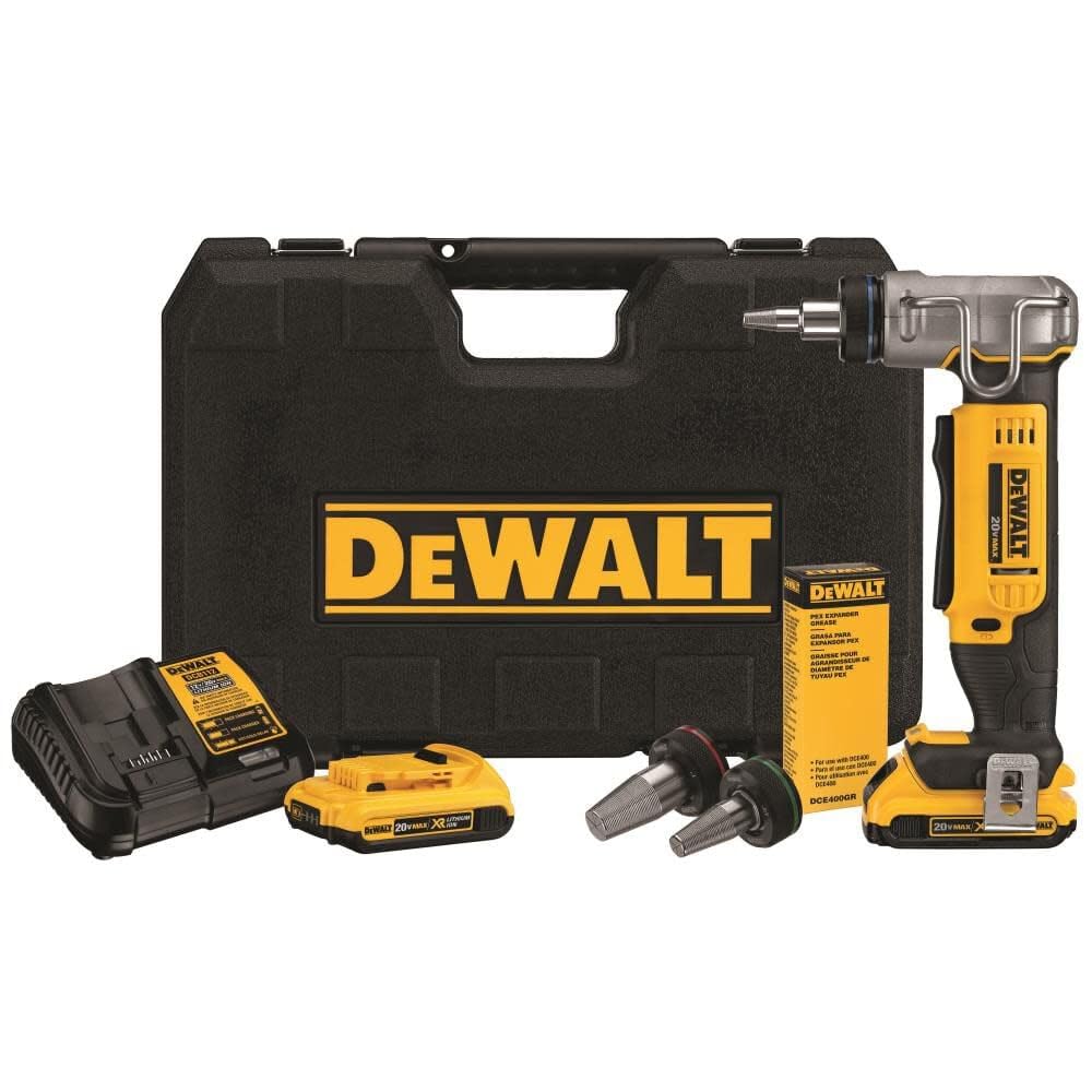 DEWALT 20V MAX* PEX Expander Tool Kit, 1-Inch (DCE400D2)