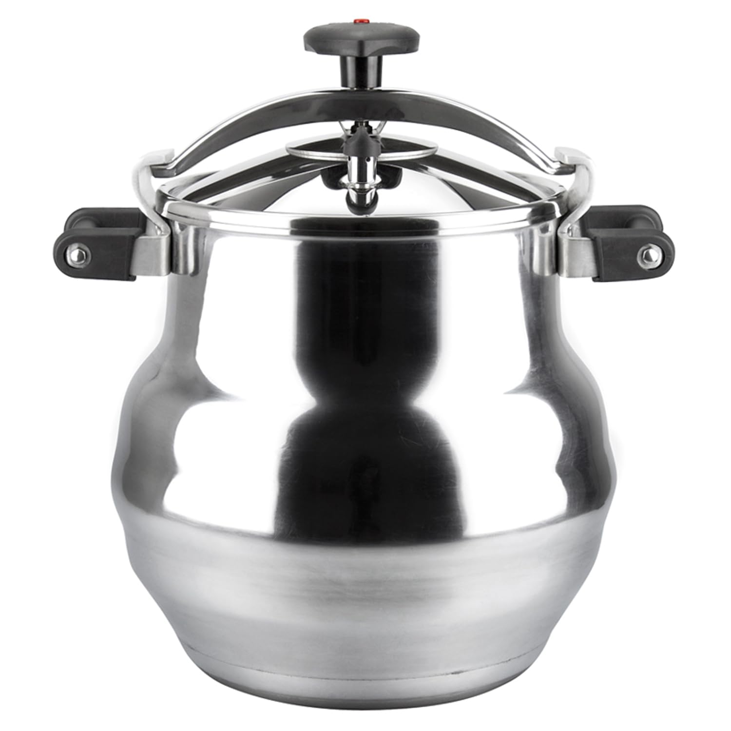 Magefesa Alustar 23.2-Quart Aluminum Pressure Cooker – Extra-Thick Construction, Thermodiffusion Base, 3 Safety Systems, Professional-Grade