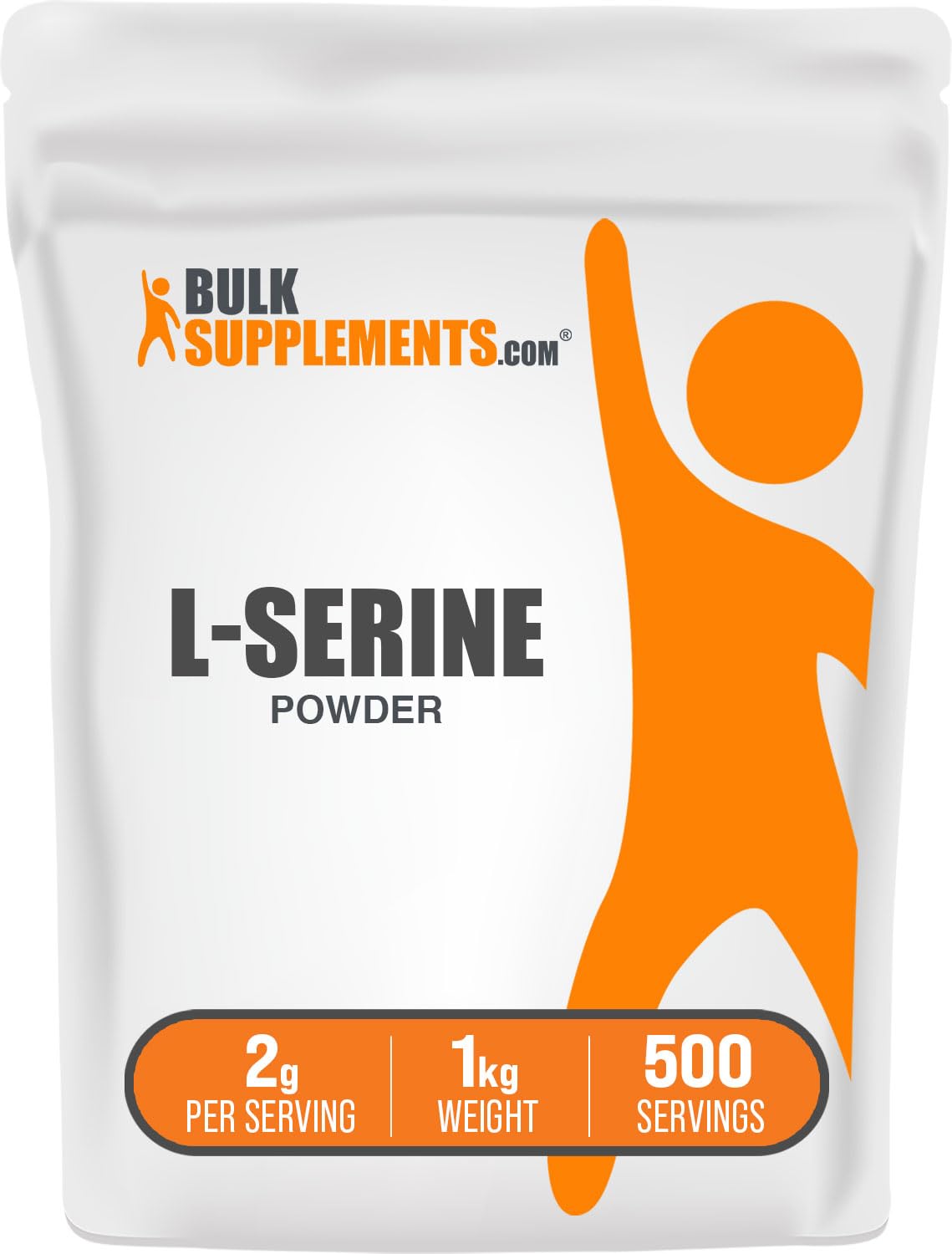BulkSupplements.com L-Serine Powder - Serine Supplement, Amino Acid Supplement for Immune Support - Gluten Free, 2g per Serving, 5kg (11 lbs) (Pack of 5)