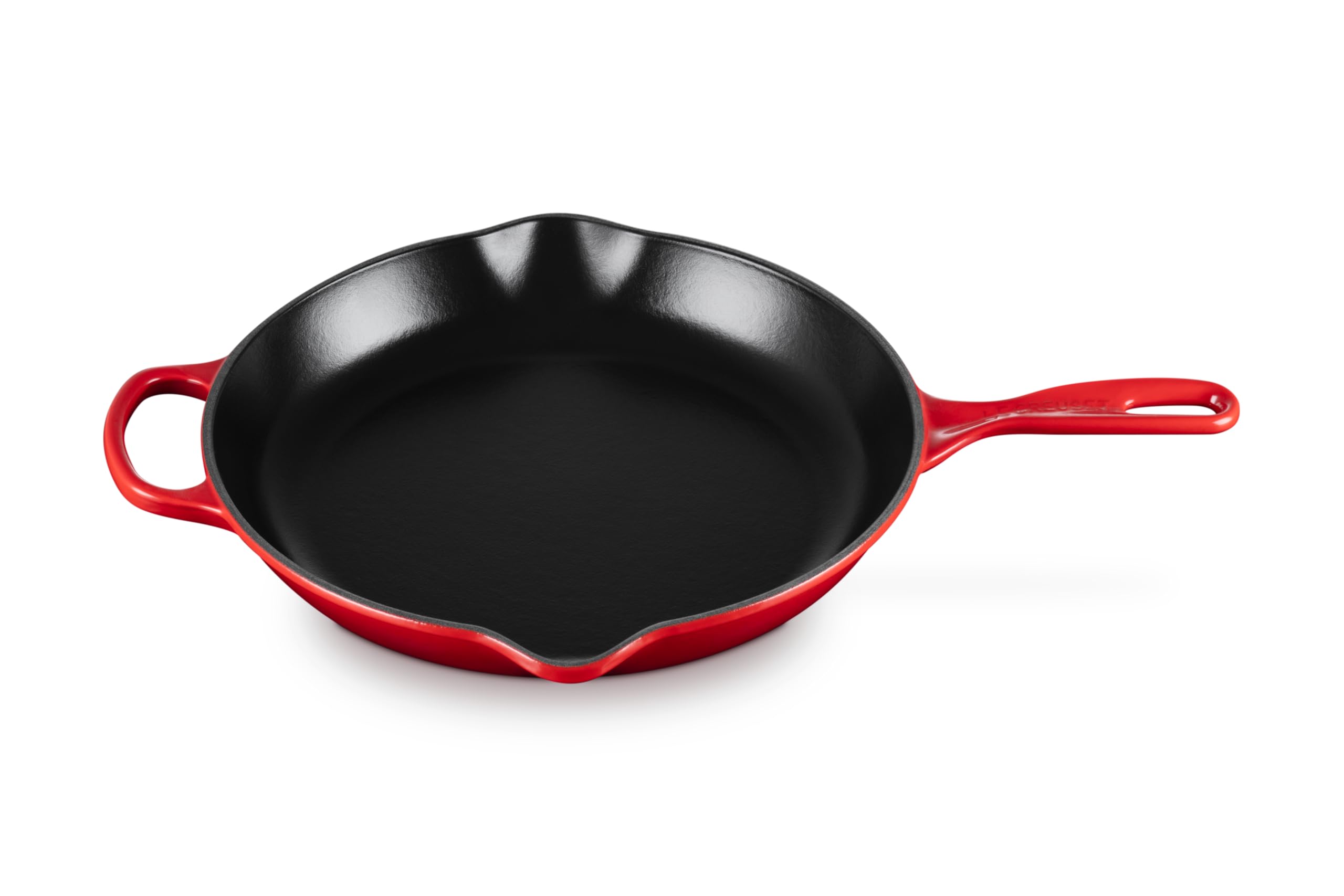 Le Creuset Enameled Cast Iron Signature Iron Handle Skillet, 11.75" (2-3/8 qt.), Cerise