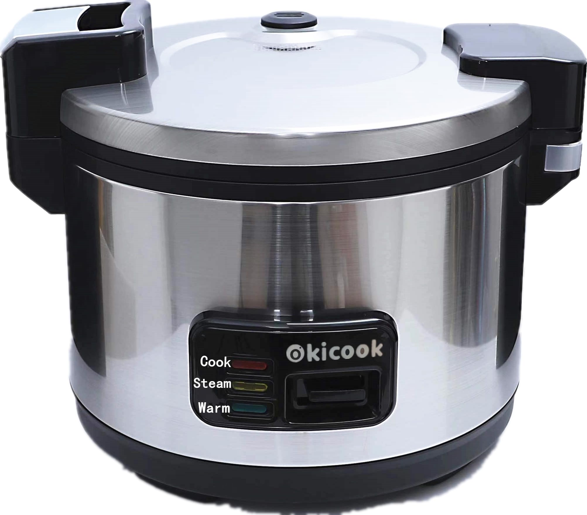 OKicook 10L Commercial Rice Cooker, Big Rice Cooker for Restaurant, Electric Rice Cooker, 42 Cups (Cooked), Rice Warmer Soup, Porridge Warmer for Family, Parties