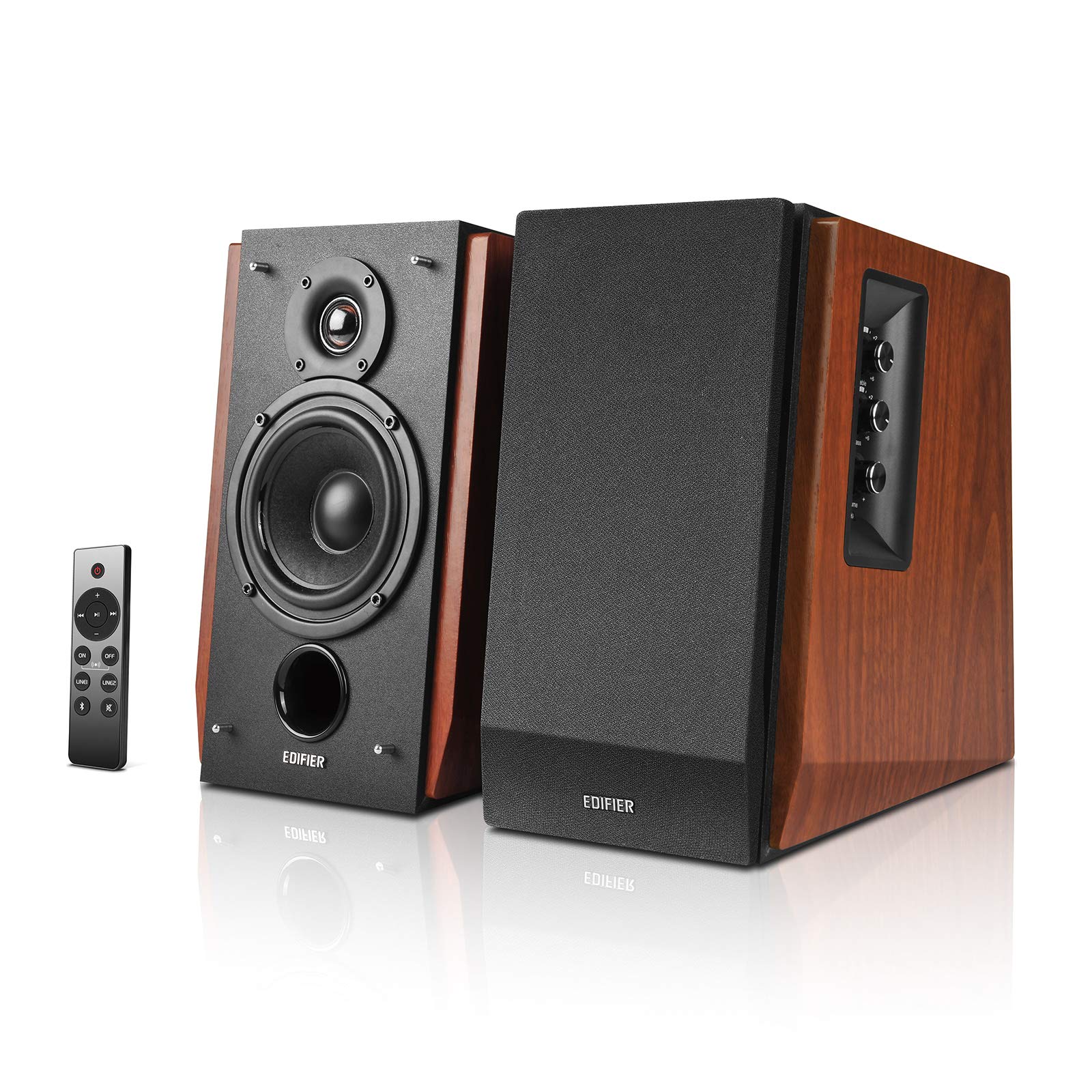 Edifier R1700BTs Active Bluetooth Bookshelf Speakers - 2.0 Wireless Near Field Studio Monitor Speaker - 66w RMS with Subwoofer Line Out