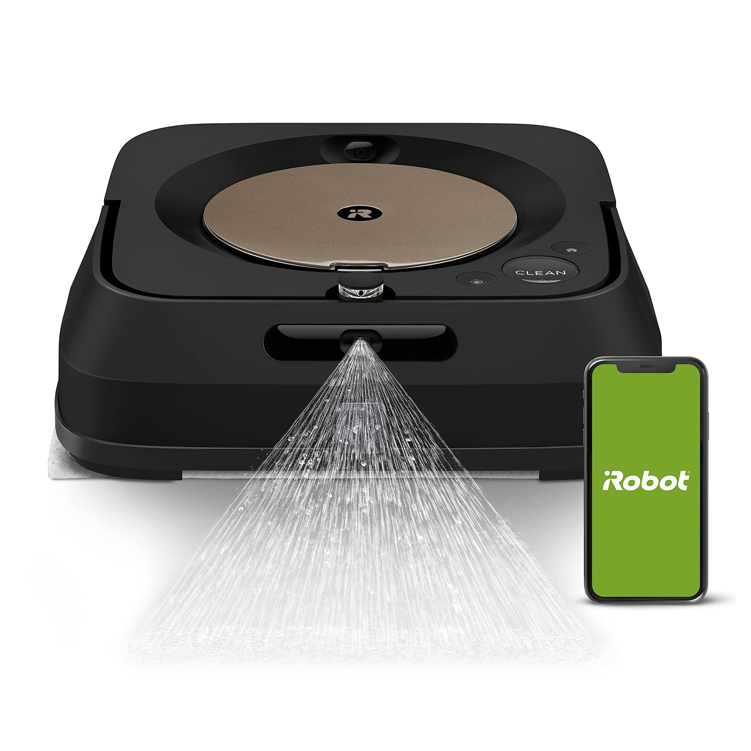 iRobot Braava Jet m6 (6012) Ultimate Robot Mop- Wi-Fi Connected, Precision Jet Spray, Smart Mapping, Works with Alexa, Ideal for Multiple Rooms, Recharges and Resumes, Black