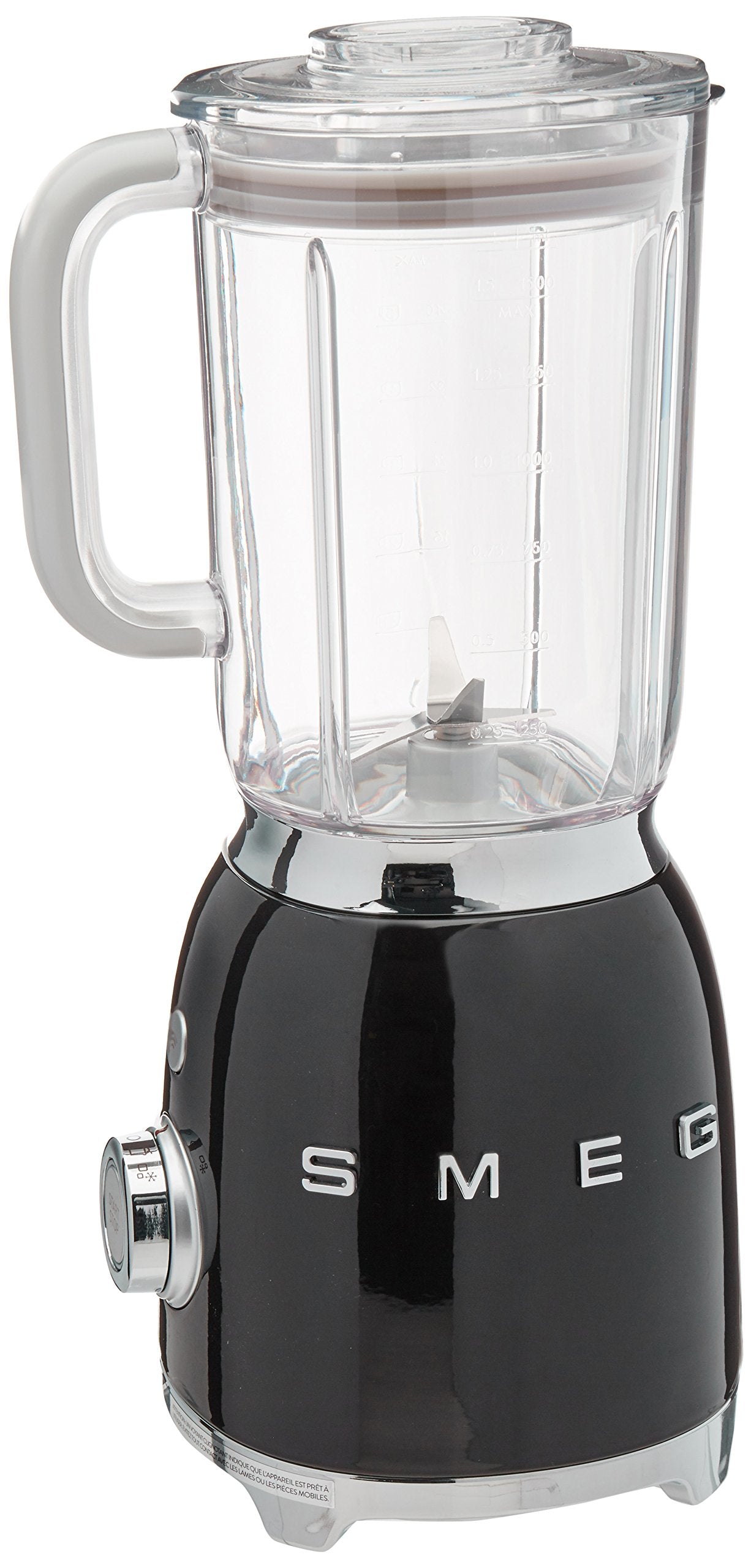 Smeg BLF01BLUS 50's Retro Style Aesthetic Blender (600 W Motor), Black