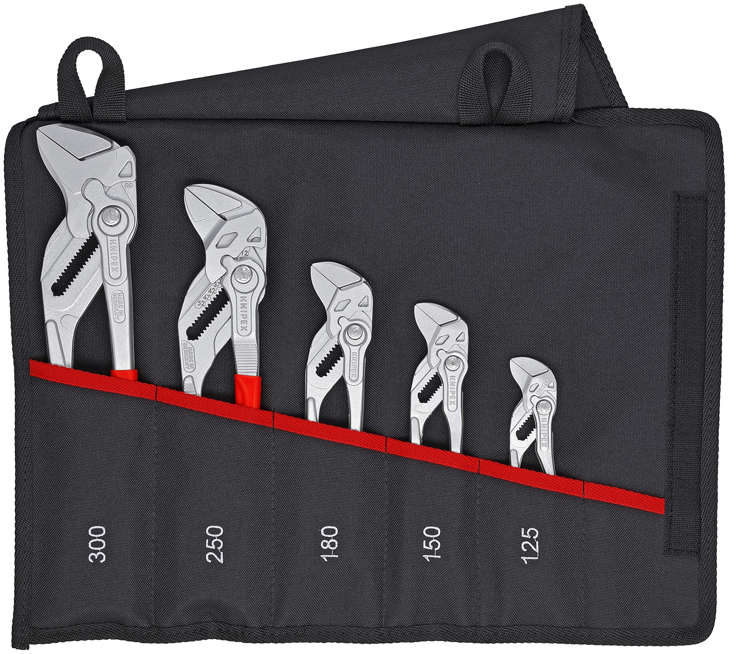 KNIPEX 5 Pc Pliers Wrench Set In Tool Roll