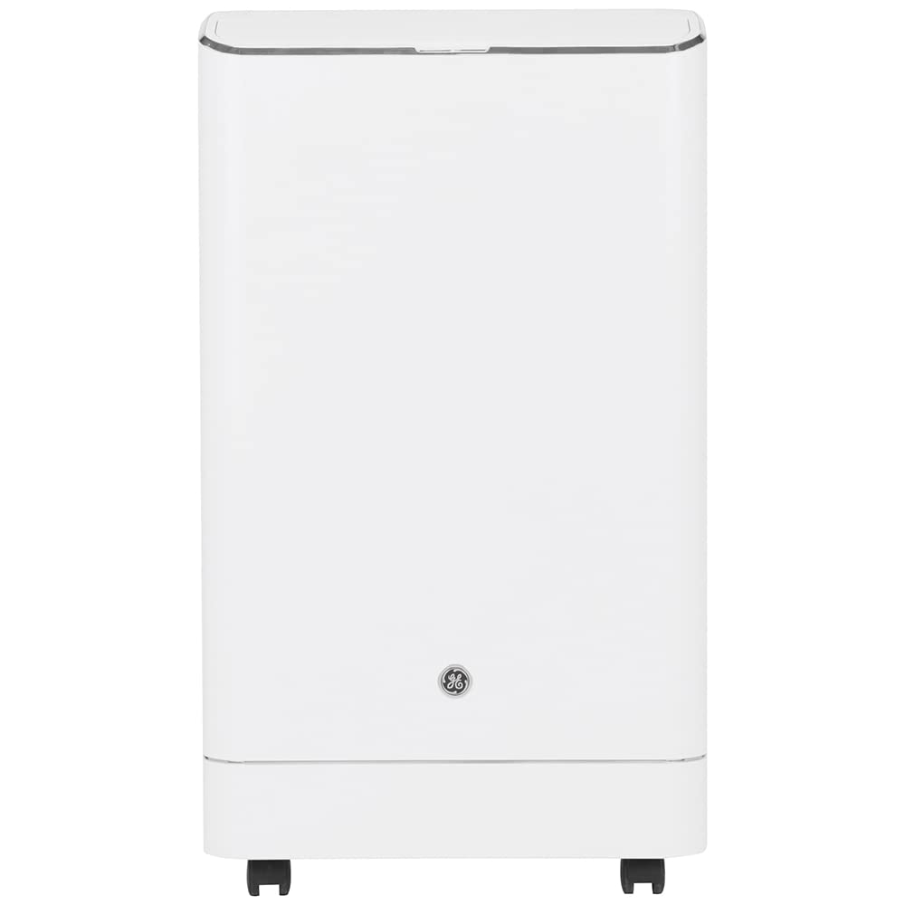 GE 14,000 BTU Portable Air Conditioner for Medium Rooms up to 550 sq ft. (9,850 BTU SACC), 3-in-1 with Dehumidify, Fan, and Auto Evaporation, Included Window Installation Kit