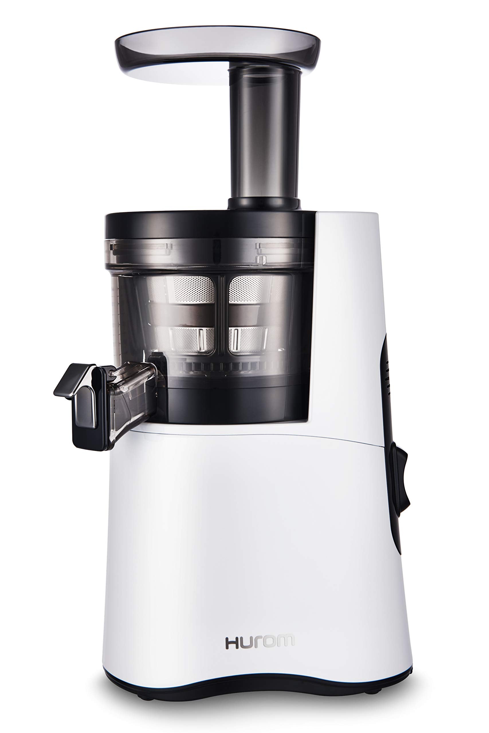 Hurom H-AA Slow Juicer, White | High Yield | Quiet 150 Watt Motor | BPA Free | 500ml (16.9oz) Chamber | Slow Squeeze | Quick & Easy Assembly | Cold Press Masticating Juicer