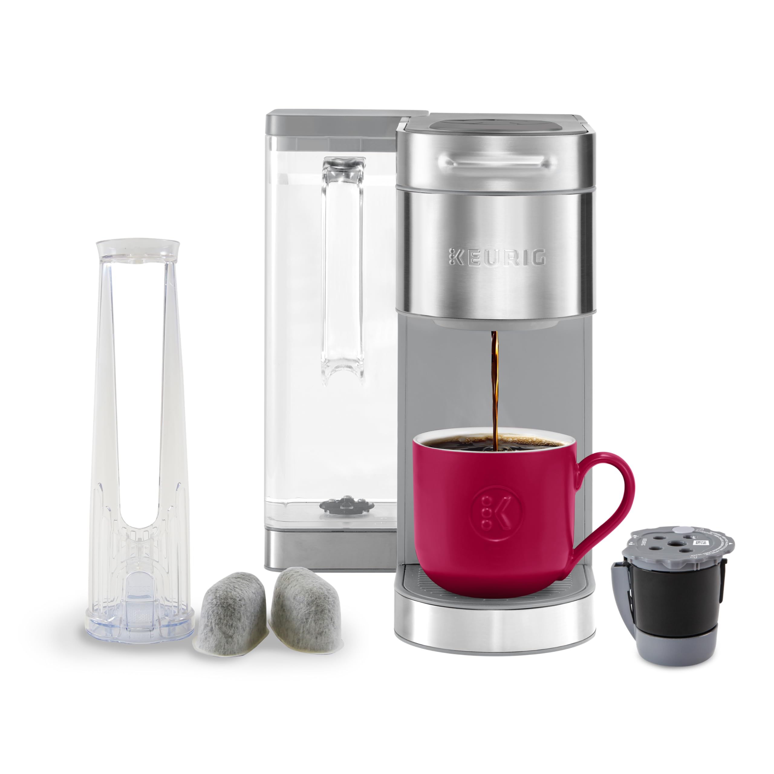 Keurig K-Supreme Plus Single Serve Special Edition Coffee Maker with 5 Brew Sizes, Multistream Technology, and Programmable Brewing Preferences (Silver)