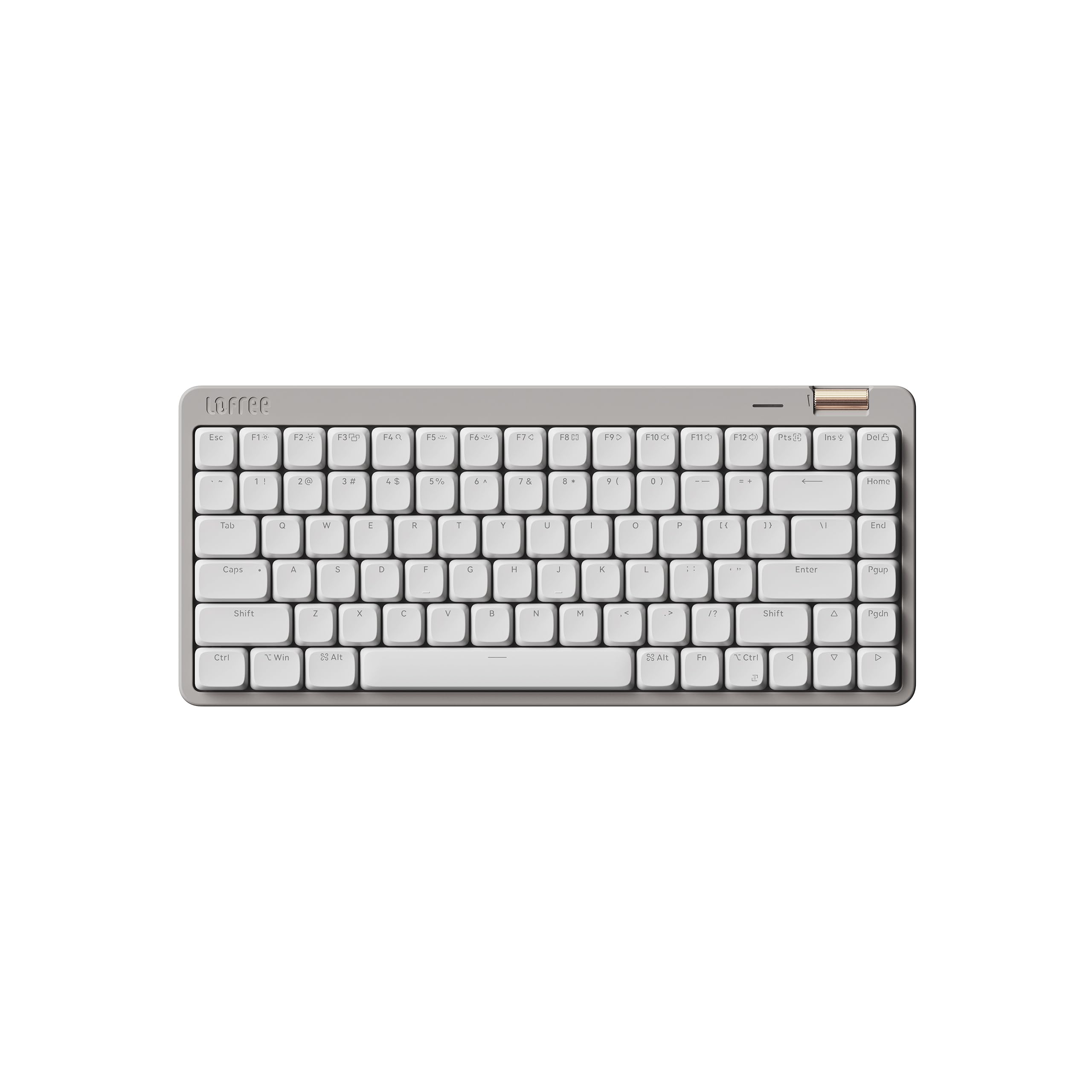 Flow Lite 84 Keys Low Profile Mechanical Keyboard, 75% Swappable Rechargeable Wireless Keyboard with 2.4G Receiver, Bluetooth and Wired Connection for Windows, Mac/Spector Linear Switches (Marble)