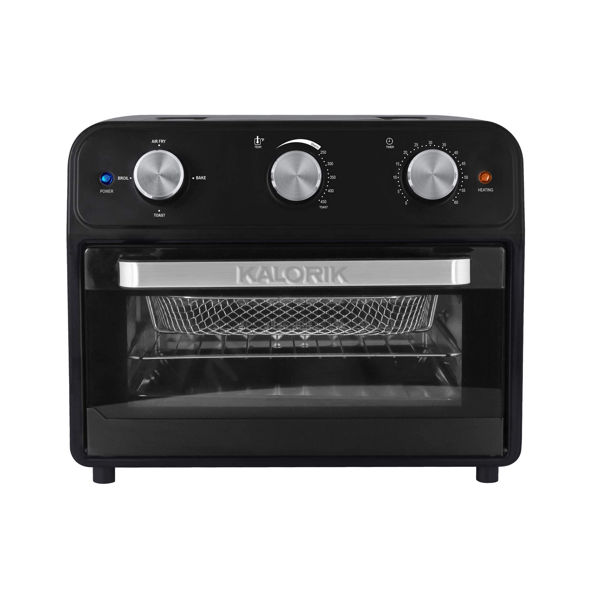 Kalorik AFO 46129 BK 22 Quart Air Fryer Toaster Oven, Black