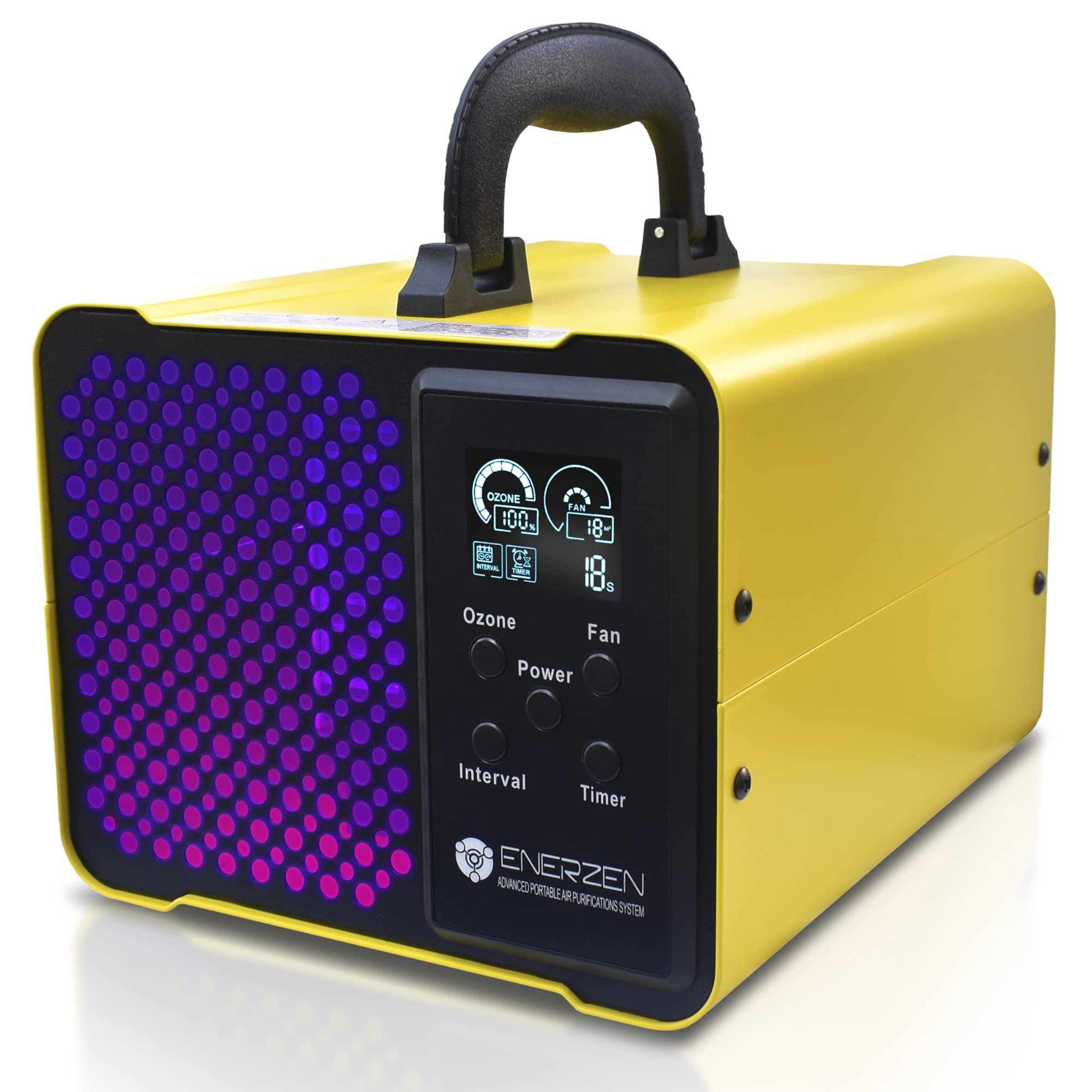 Enerzen O-922D - Digital Ozone Generator for Eliminating Odors - O3 Machine Air Ionizer Deodorizer with Adjustable Settings for Any Room Size