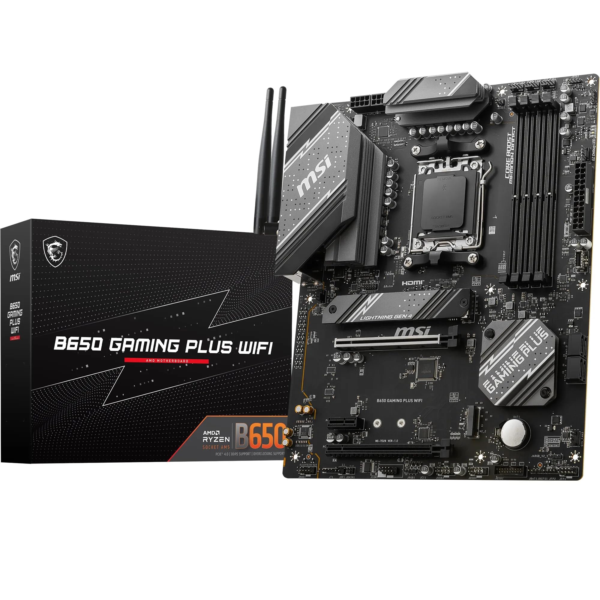MSI B650 Gaming Plus WiFi Motherboard AMD B650 Socket AM5 ATX